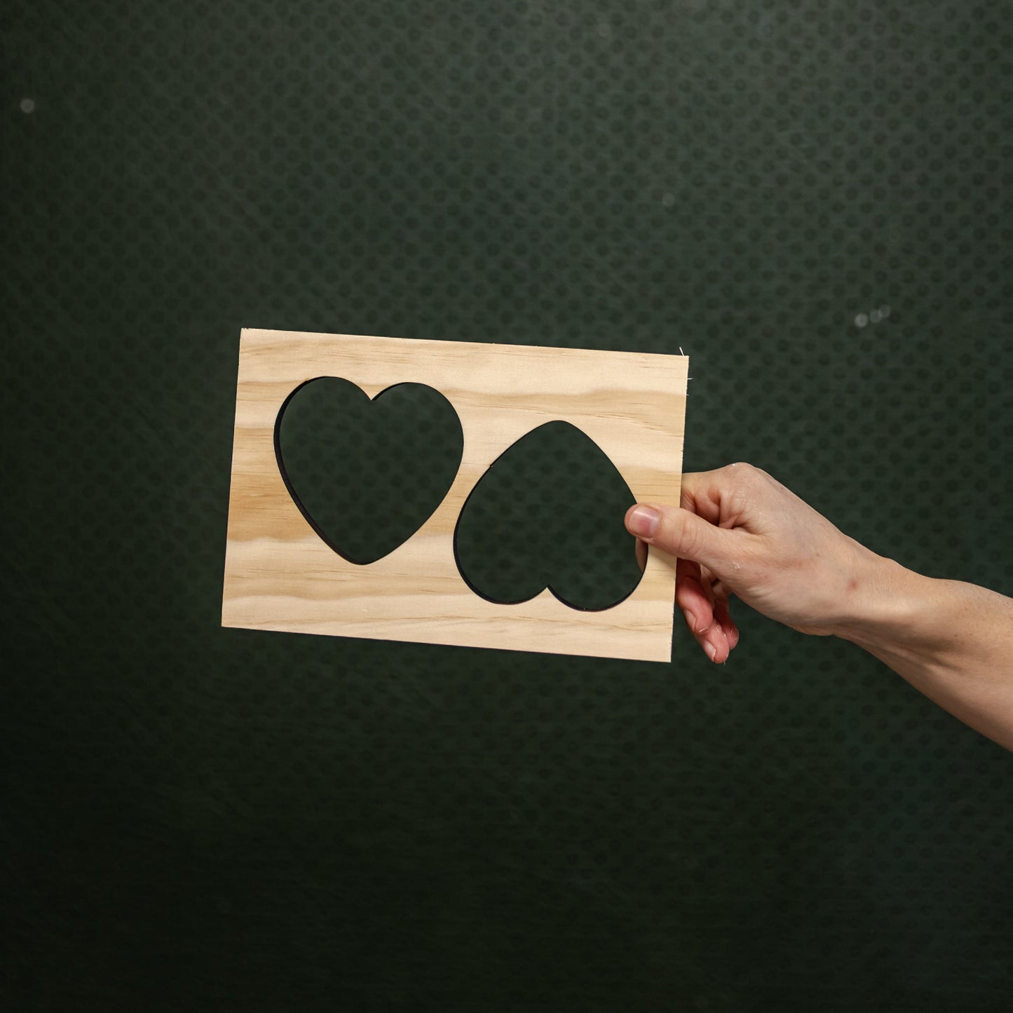 Small hearts paper-making frame