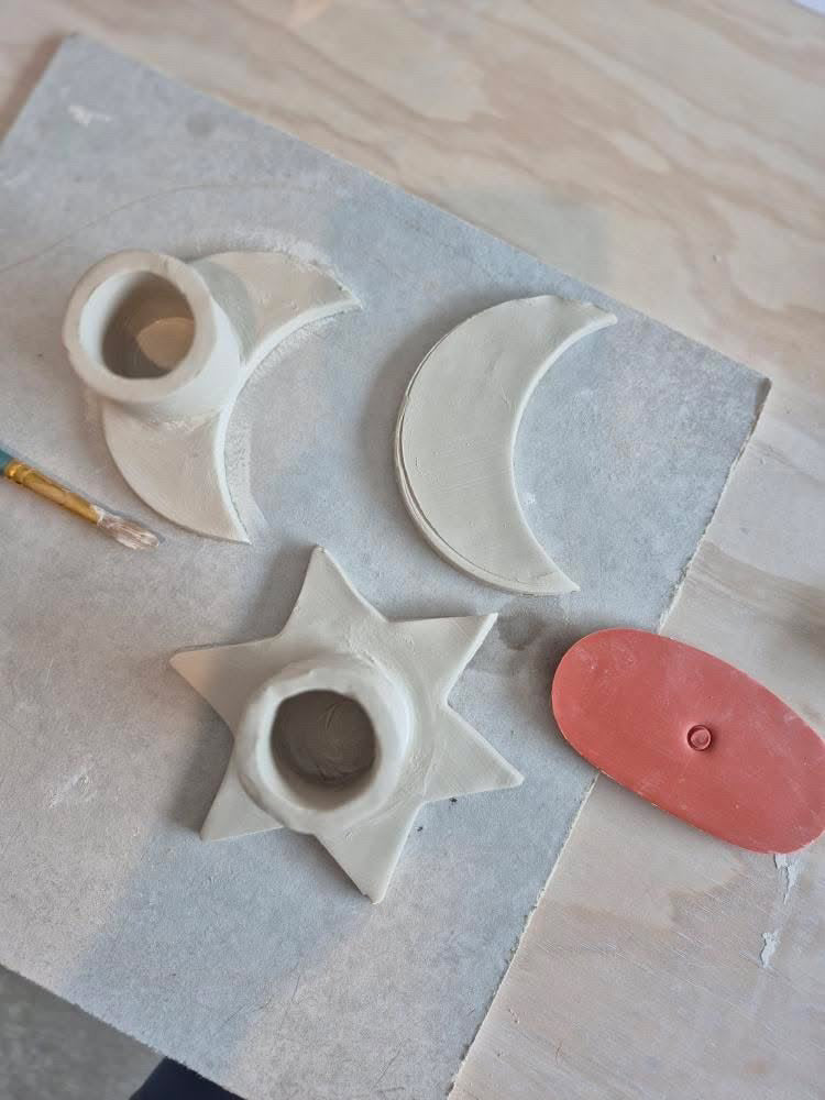 Nature Play + Clay Workshop: Candles + Candle Holder