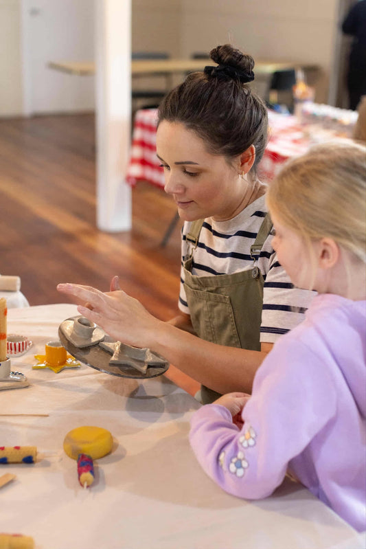 Nature Play + Clay Workshop: Candles + Candle Holder