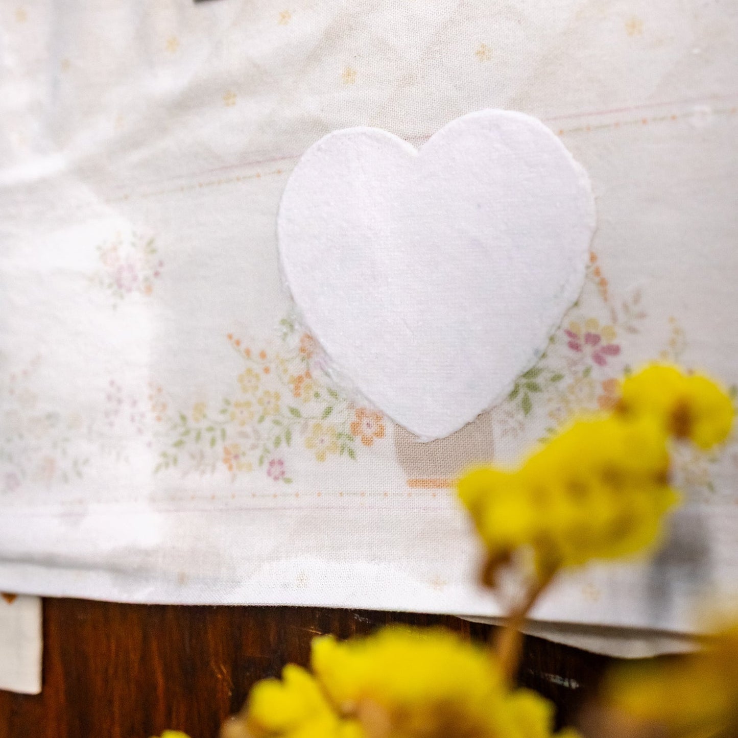 Heart-shaped paper-making frame